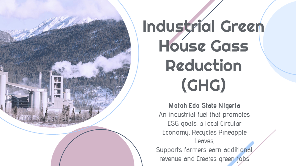 edo state nigeria ghg reduction project pitch deck
